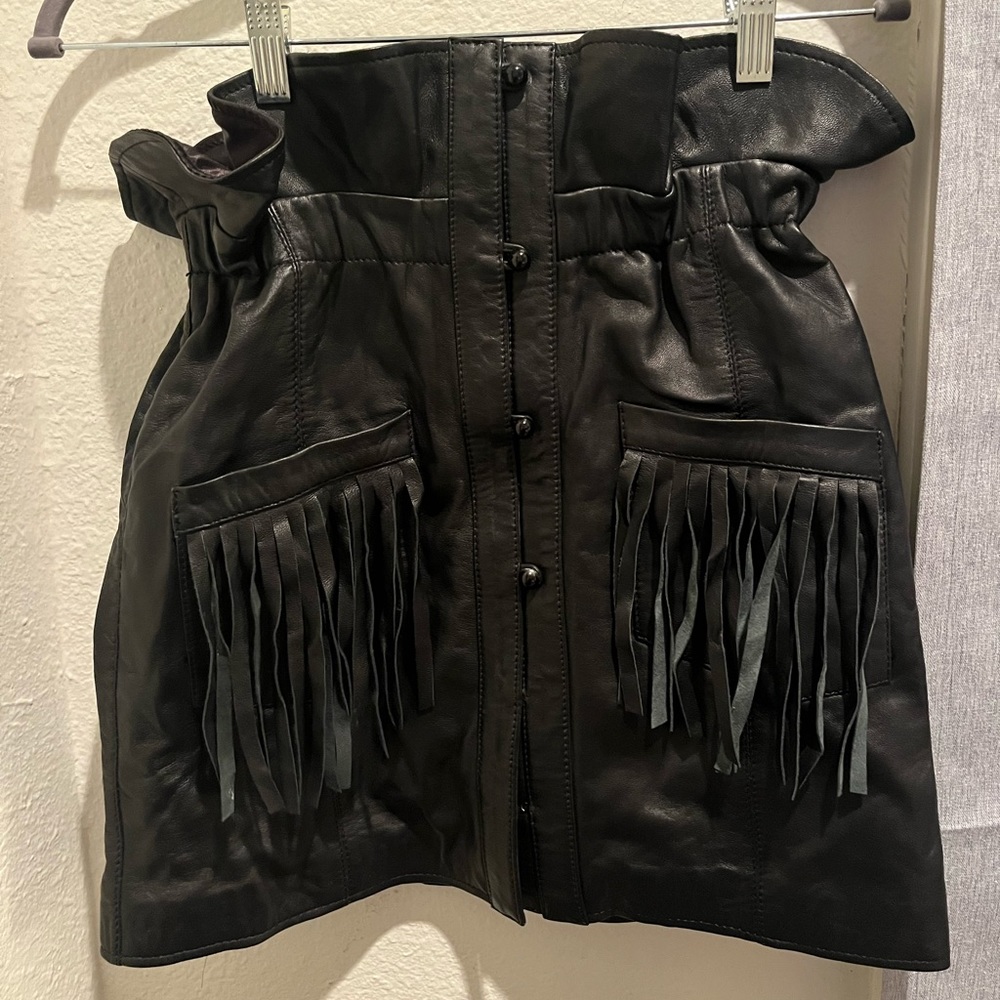 Leather skirt